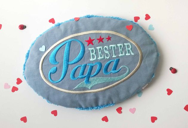 Kirschkernkissen "Bester Papa" Kirschkernkissen "Bester Papa"